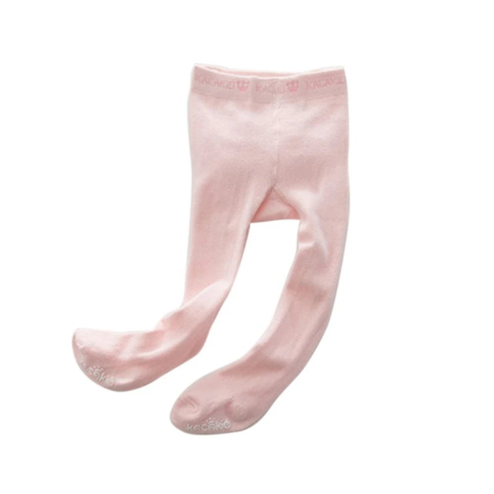 Милая детская одежда для девочек удобные кружевные хлопковые эластичные чулки, колготки - Цвет: Pink S