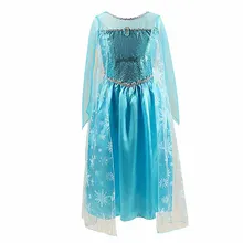 Принцессы для маленьких девочек одежда платье Анны Эльзы Vestidos infants детская кровать праздничные платья для девочек для детей детское ткань Vestido Infantil