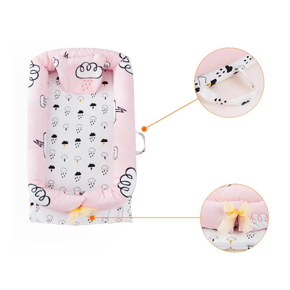 90*50*15cm Foldable Sleeping Crib Bed Portable Crib Bassinet Basket Baby Travel Bed Baby Bumper Baby Crib Bedding Sets