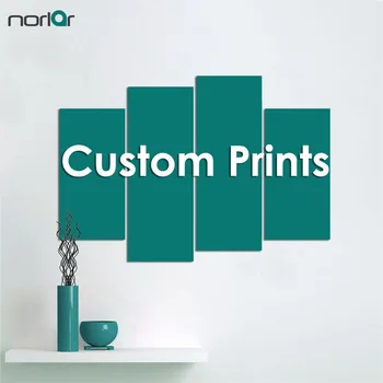 

4 Pieces Frameless Custom Print Your Favorite Pictures, Photographs, Family Photographs, Paintings On Canvas Painting