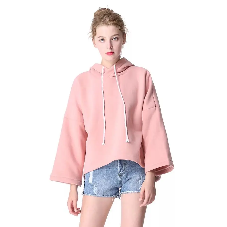 

2019 Spring And Autumn New Irregular Hooded Sweatshirt Plus Velvet Loose Ladies Hoodie Casual Street Pullover To Send Gifts