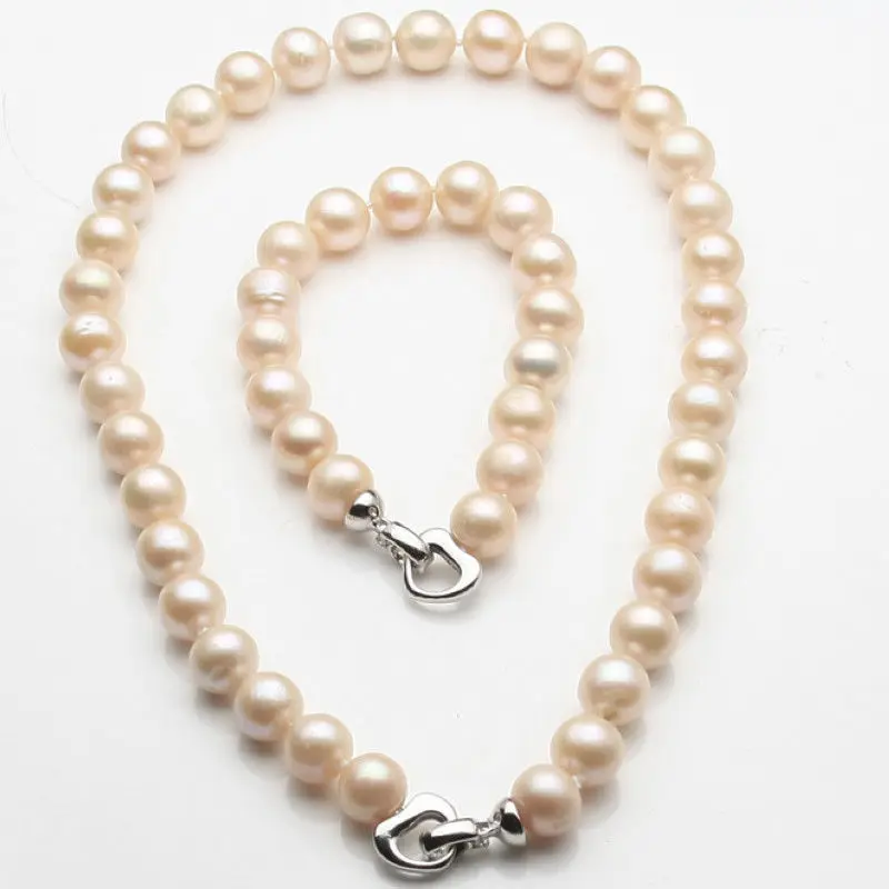 

hot sell new - shitou 00652 A Set 10-11mm Pink Akoya Cultured Pearl Necklace/Bracelets 18"8