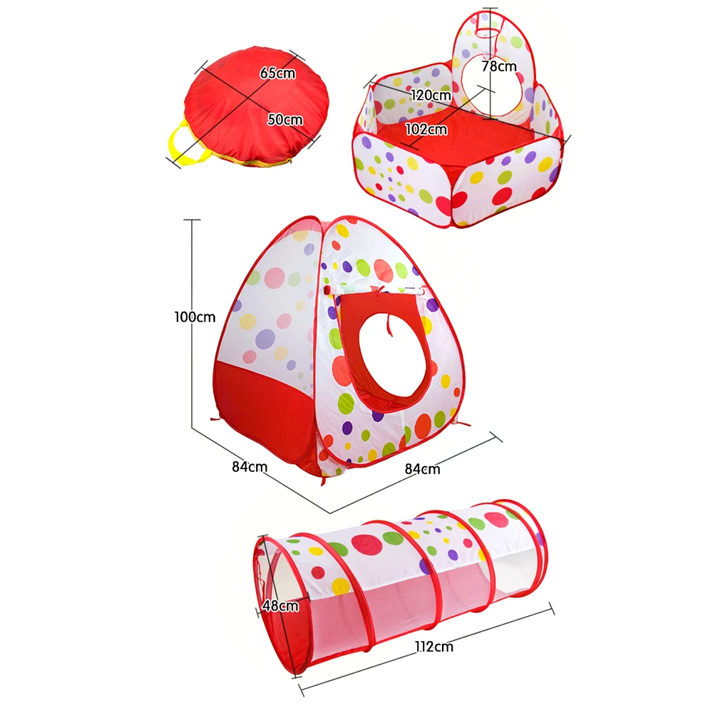 3 шт./компл. детская палатка детская Wigwam складной детский шатер шар бассейн игрушки ползающий туннель океан игровой дом ребенок Портативный Открытый игрушка