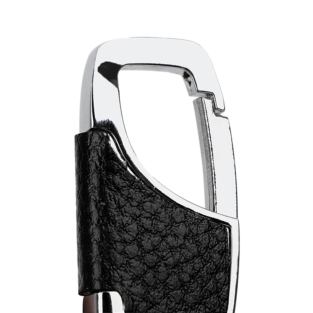 Men Fashion Metal Leather Purse Bag Key Chain Ring Keyfob Car Keyring Keychain