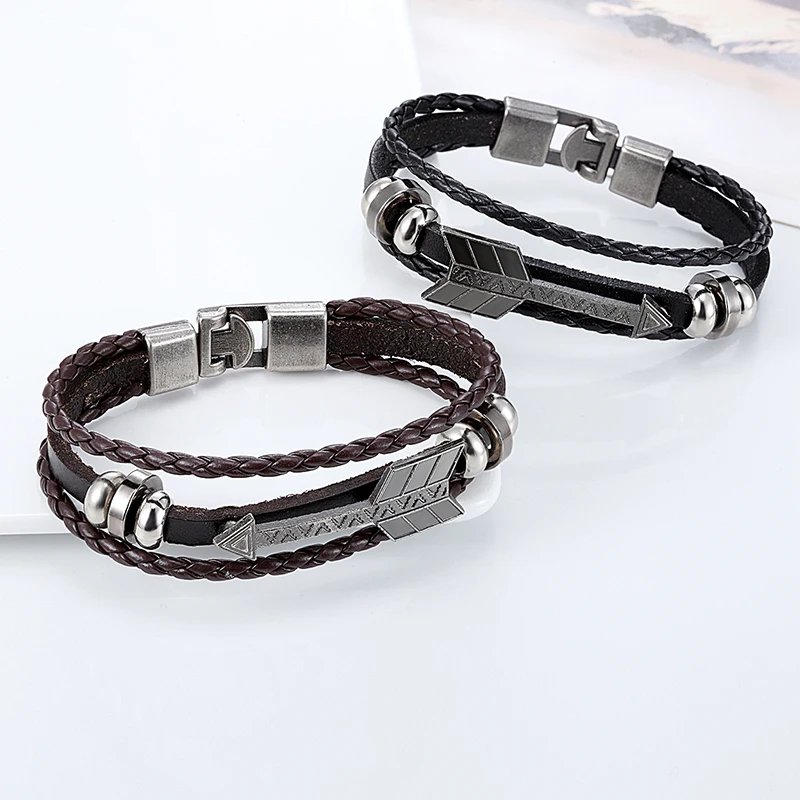 Janeyacy 2018 Vintage Scorpion Bracelet Women Multilayer Leather Bracelet Men’s Charm Hot Bracelet Bracelet Accessories Pulseras