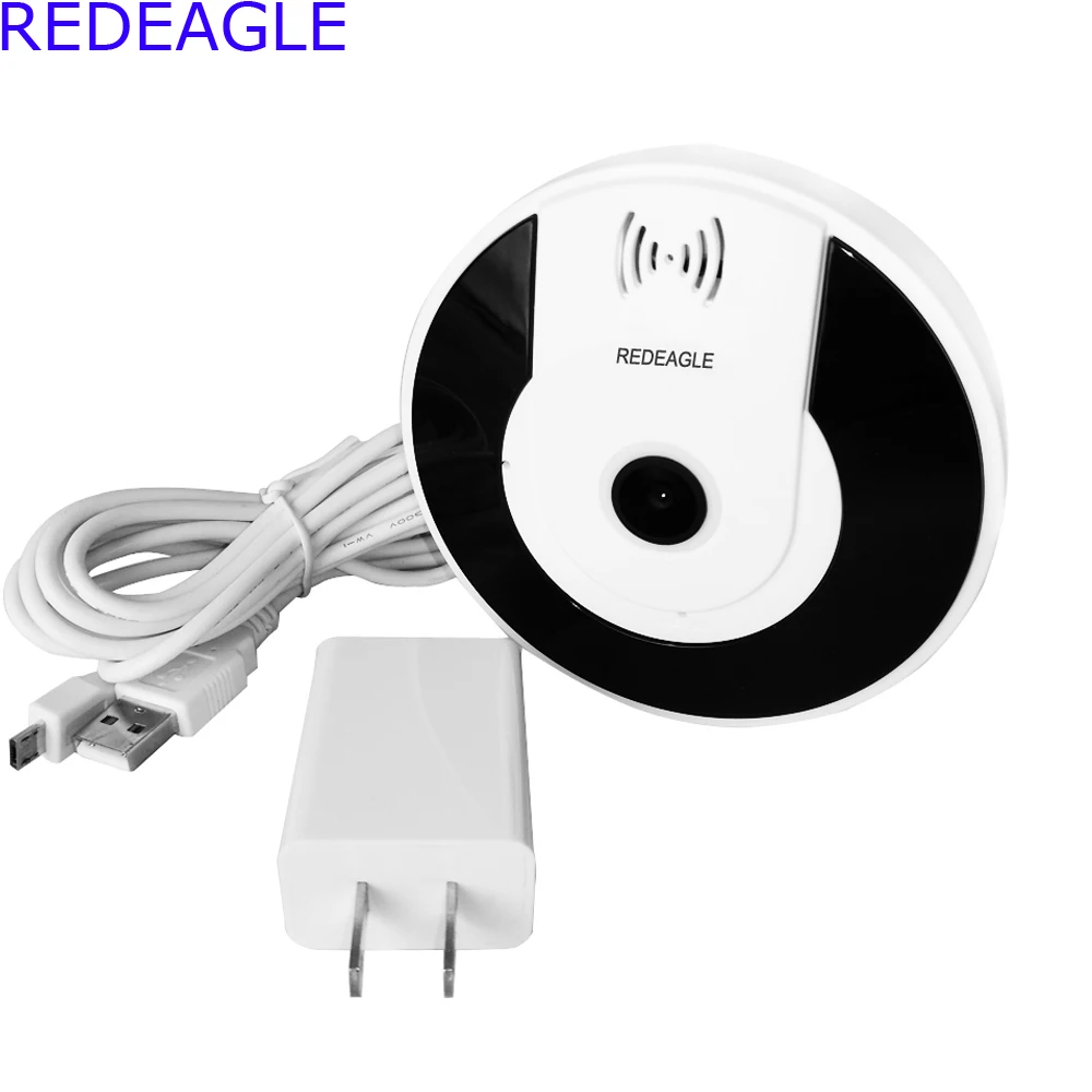 Мини 3D Wi Fi IP камера REDEAGLE 360 градусов 5 МП рыбий глаз панорамная 1080P беспроводная