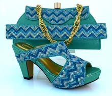 2016 Latest Italian Shoes With Matching Bag For Party African Shoes And Bags Set For Wedding Shoe And Bag Set MM1010 Size 38-42