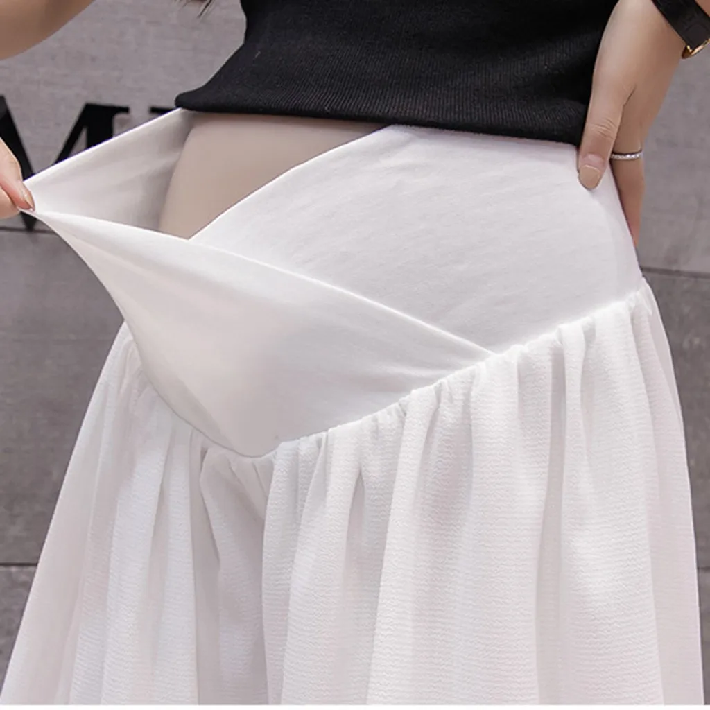 ARLONEET летняя с высокой талией беременным шорты модные простые женские шифоновые горячие брюки Материнство для живота карман короткие брюки