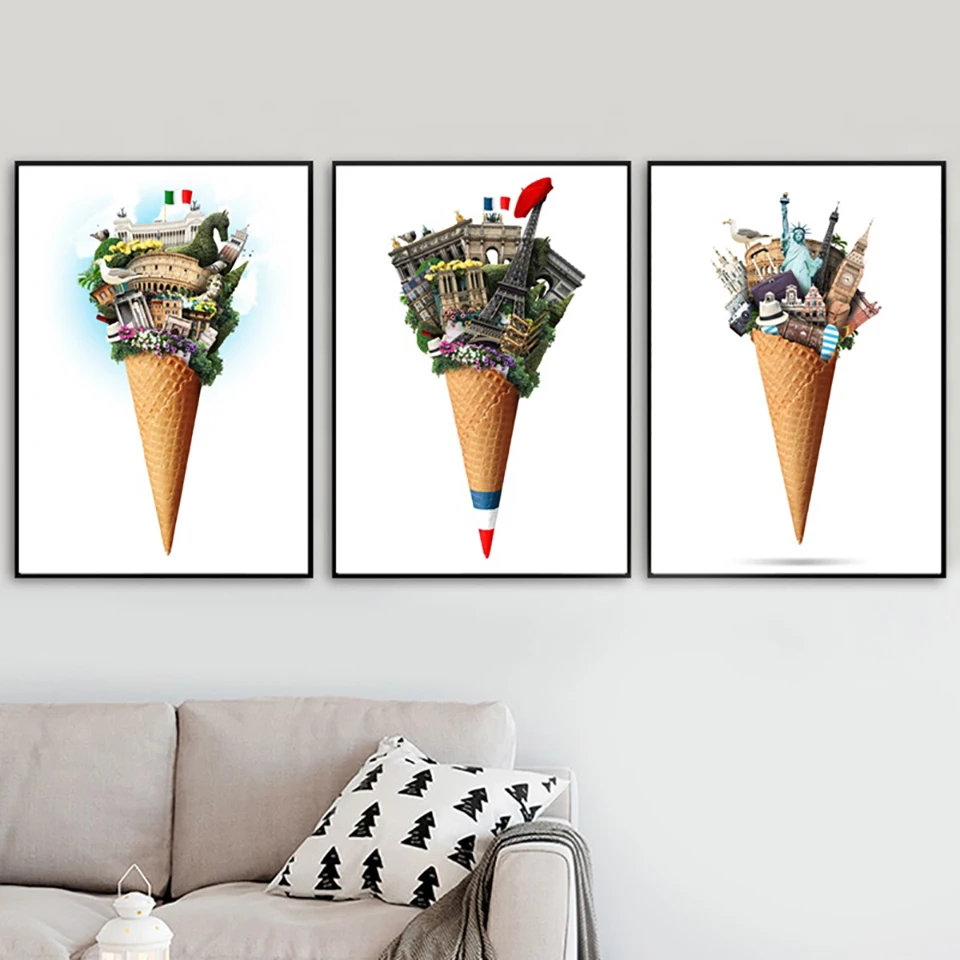 New-York-Paris-London-Italy-Madrid-Ice-Nordic-Poster-And-Prints-Wall-Art-Canvas-Painting-Wall