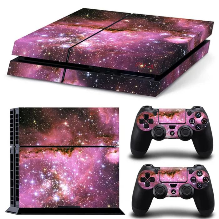 Galaxy Star Vinyl Skin Sticker Cover For Sony PS4 Console with 2 Controllers Decal For Ps 4 For Ds 4 Gamepad Joypad Joysticks 