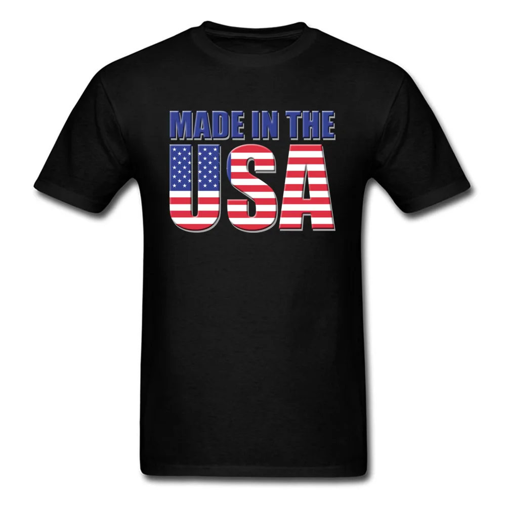 Design Fashion Men Top T-shirts Crew Neck Short Sleeve All Cotton Tops Shirts Normal T Shirt Top Quality Made In The USA PatriotIndependence Day black
