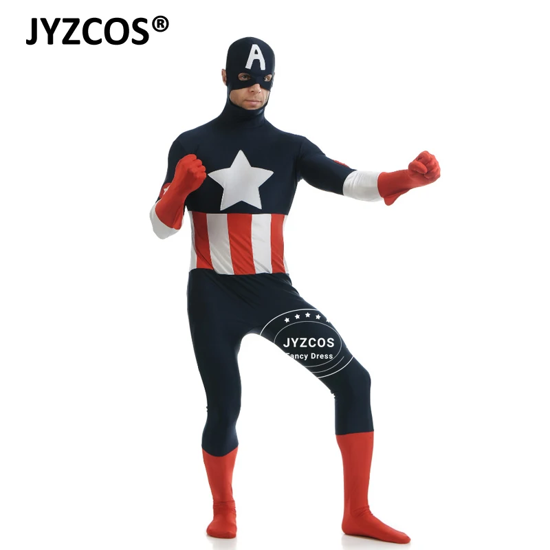 JYZCOS Adult Captian America Costume (8)