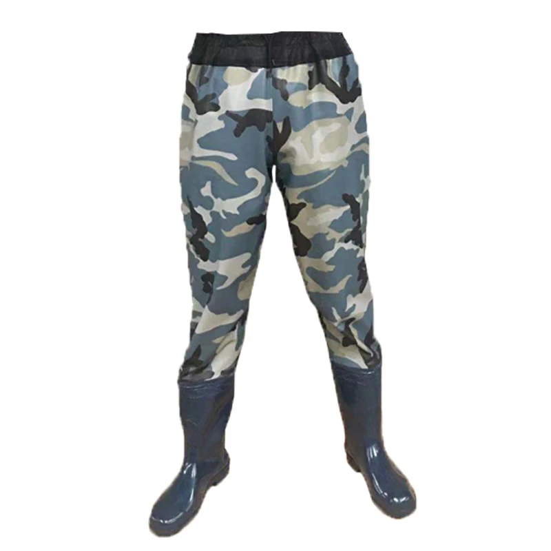 65 Blue Camouflage Подводные наполовину/полностью водонепроницаемые брюки для рыбалки для мужчин и женщин, уличные охотничьи камуфляжные дышащие болотные брюки, непромокаемые сапоги - Цвет: 65 Blue Camouflage