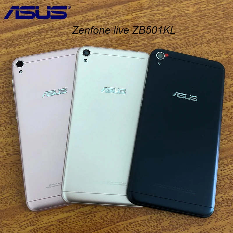 

Original ASUS Zenfone Live ZB501KL Plastic Battery Rear Cover Back Door Housing For ZenFone 3 Go Replace Case Repair Part 5 Inch