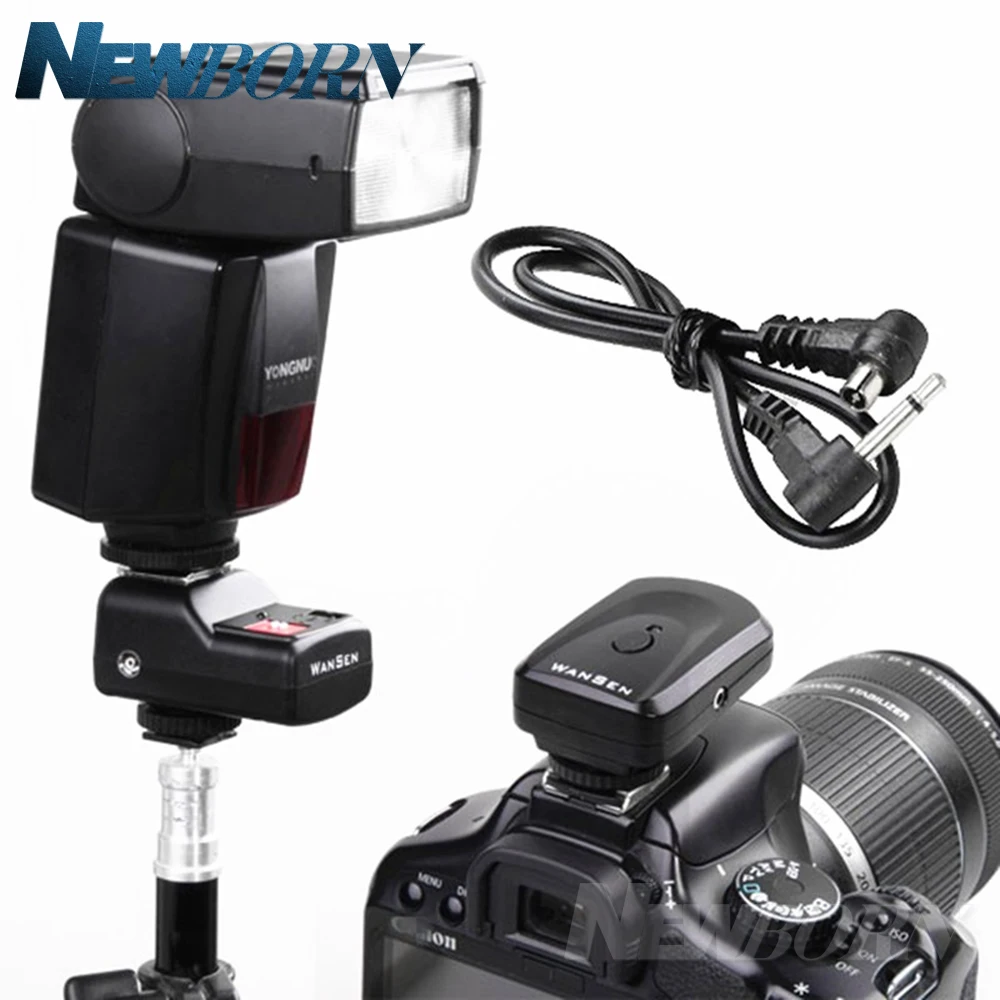 4 Channels Wireless Radio Flash Trigger Sync Speed 1/250s with receiver for Canon Nikon Pentax DSLR flash trigger