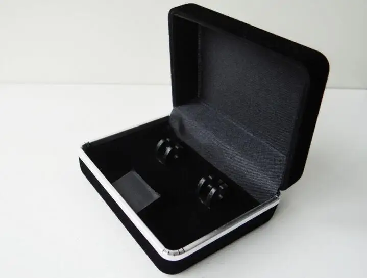 

Flocking Cufflinks Tie Clip Boxes Jewelry Storage Organizer Case Cuff Link Package Display Gift Box Holder Wholesale 60pc