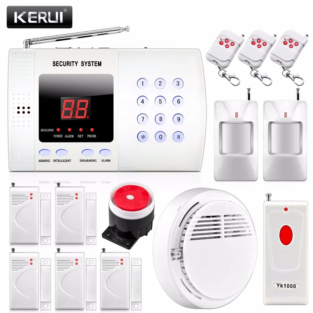 

2015 Hot New Wireless PIR Home Security Burglar Alarm Voice System Auto Dialer Easy DIY