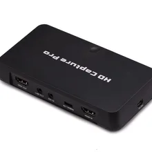 HD видео Захват Pro 1080P игра видео рекордер USB воспроизведение Захват карты с пультом дистанционного управления для Xbox 360 PS4 ТВ приставка