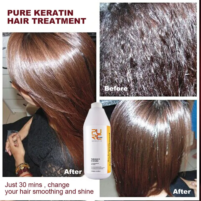 PURC High Quality 8% Formlain 1000ml Brazilian Keratin Hair Treatment 100ml Purifying Shampoo Repair Damaged Hair Care Products PURC High Quality 8% Formlain 1000ml Brazilian Keratin Hair Treatment 100ml Purifying Shampoo Repair Damaged Hair Care Products