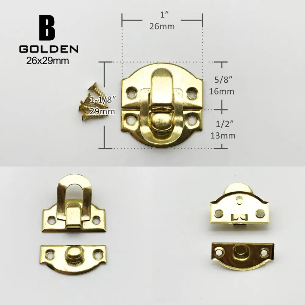 B golden 26x29mm