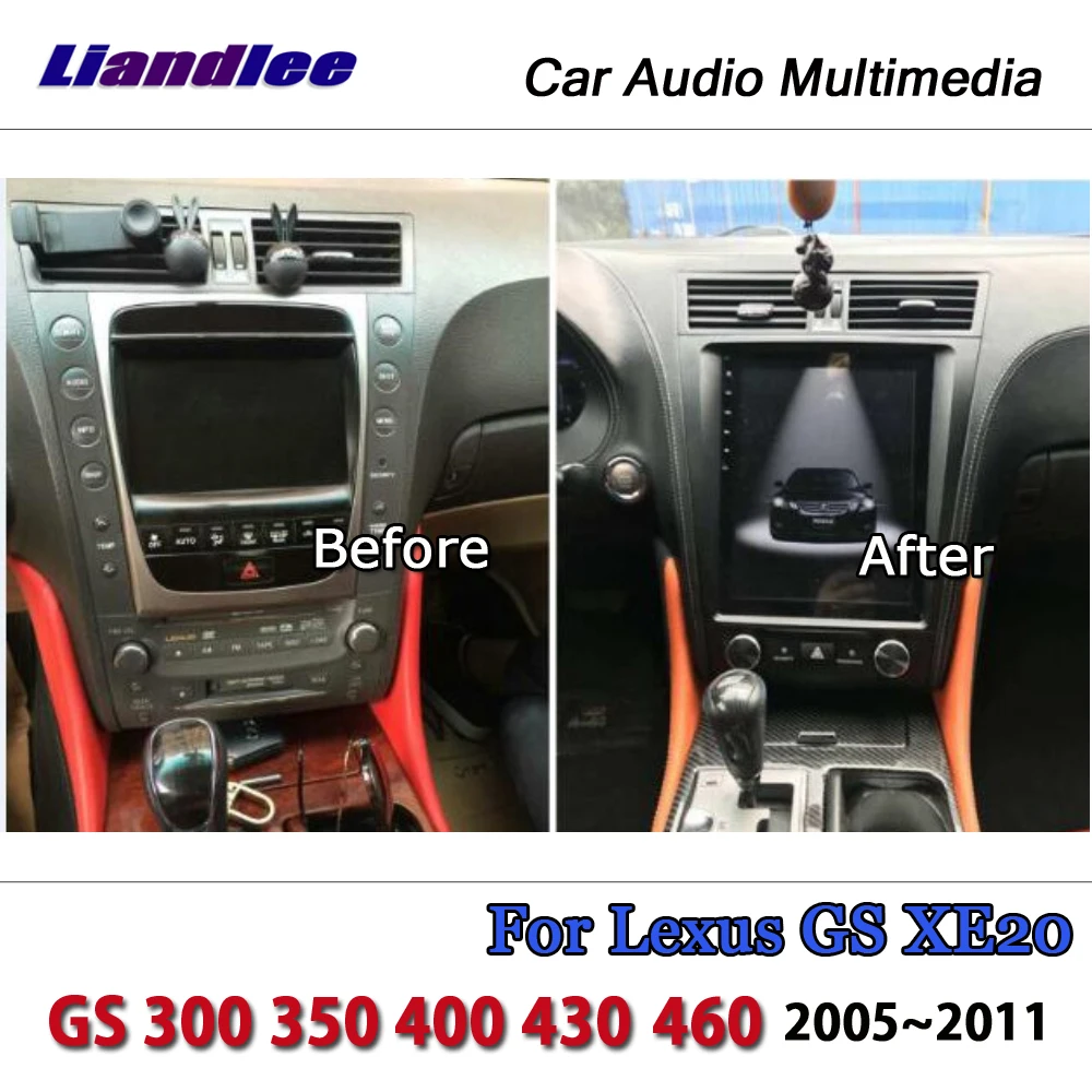 Liandlee 10," Tesla вертикальный экран для Lexus GS XE20 GS 300 350 400 430 460 Android BT DAB карта gps Navi навигация Мультимедиа