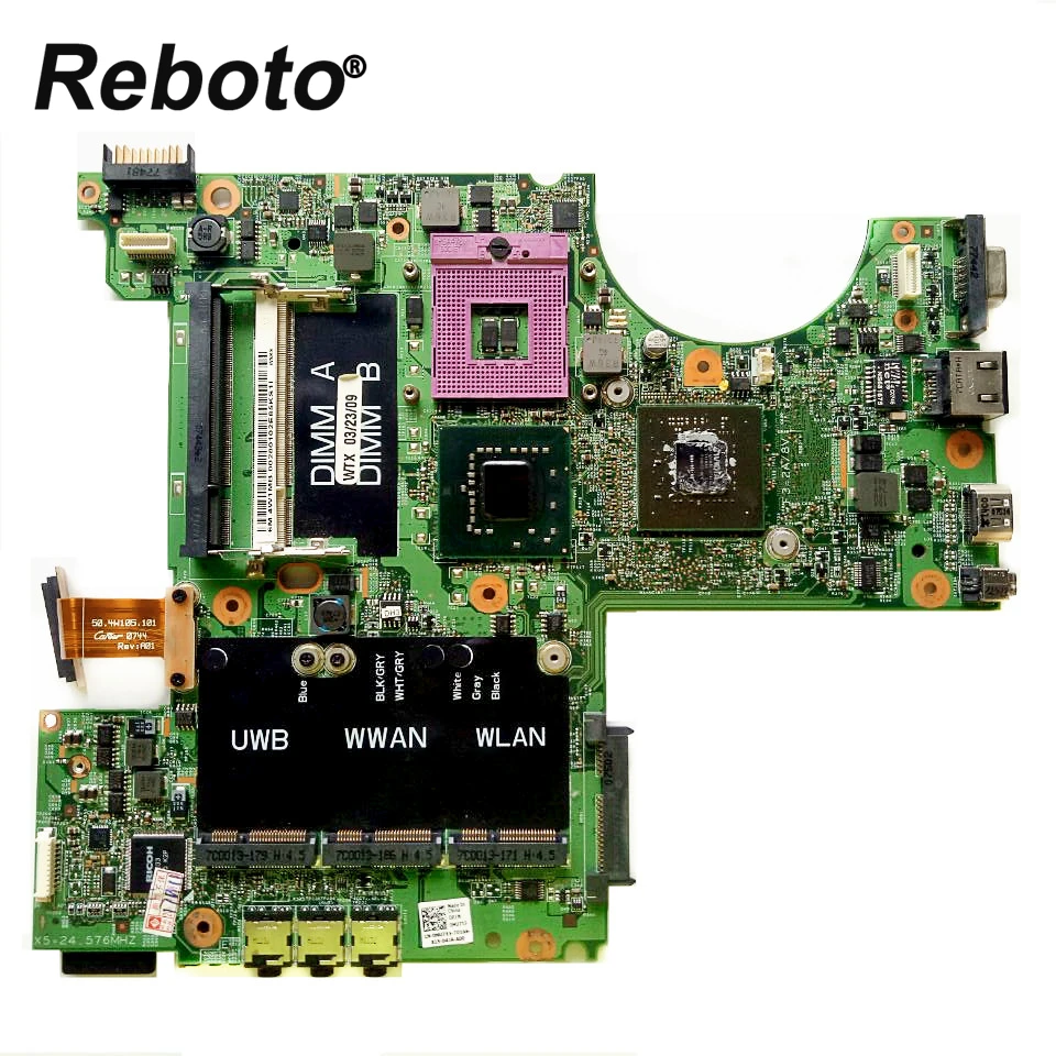 

Reboto For DELL M1530 Laptop Motherboard Mainboard CN-0MU715 0MU715 MU715 PM965 8600M 256MB DDR2 100% Tested Fast Ship
