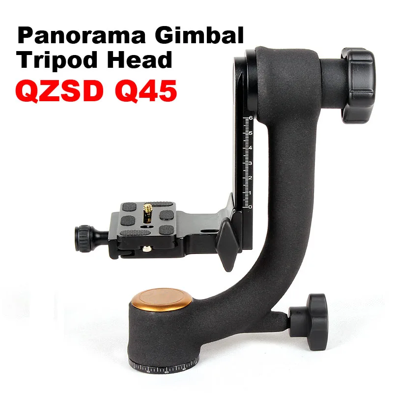 Qzsd Q45 Professional Panoramic 360 Degree Vertical Pro Gimbal Tripod