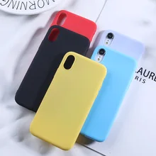 For iPhone XS MAX Case Luxury Candy Color TPU Case For iPhone X XR 6 6S 7 8 Plus 5 5S SE Rubber Silicone Protective Coque Funda noctilucent protective tpu case for iphone 5 5s green red