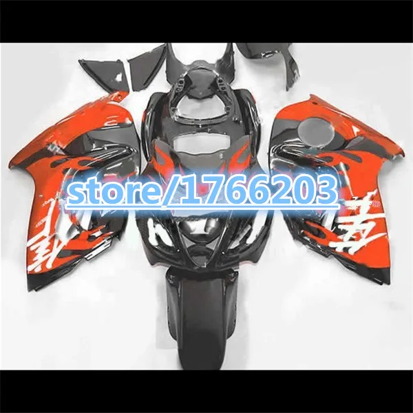 

Orange black GSXR1300 08 09 Fairings For A Hayabsa GSXR1300 08 09 GSX-R1300 GSXR 1300 2008 2009 abs fairing kits Ning