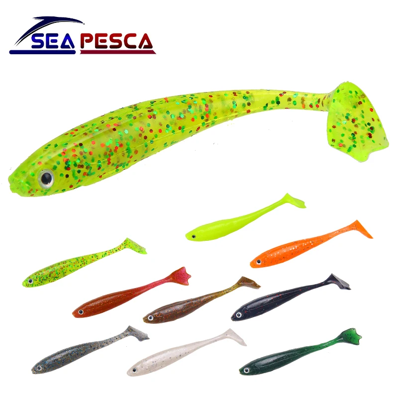 SEAPESCA 3 шт./лот приманка для рыбалки Мягкие приманки воблеры 85 мм 5 г Реалистичная