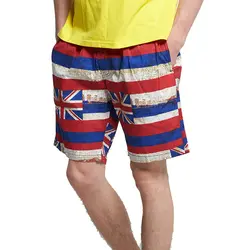 Новые летние модные печатные для мужчин пляжные шорты хлопковый в британском стиле повседневное короткие мотобрюки L-3XL Прямая доставка ABZ151