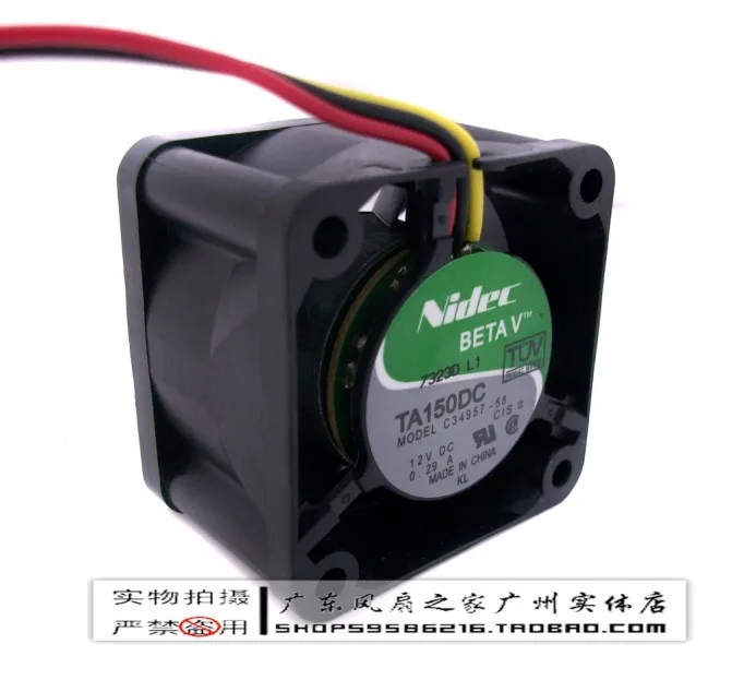 

For Nidec4028 4 4cm dual ball 1u server fan ta150dc c34957