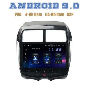 

10.2" IPS screen for Mitsubishi ASX Peugeot 4008 C4 Android 9.0 Car GPS Radio player with DSP 4+64GB wifi 4g usb Auto Stereo