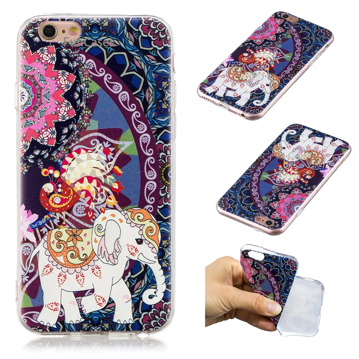 Lovely Elephant Phone Case sFor Etui iPhone 6 Soft TPU Phone Case Phone Floral Phone Accessory For iPhone 6S Fhone Funda Telepon Lovely Elephant Phone Case sFor Etui iPhone 6 Soft TPU Phone Case Phone Floral Phone Accessory For iPhone 6S Fhone Funda Telepon