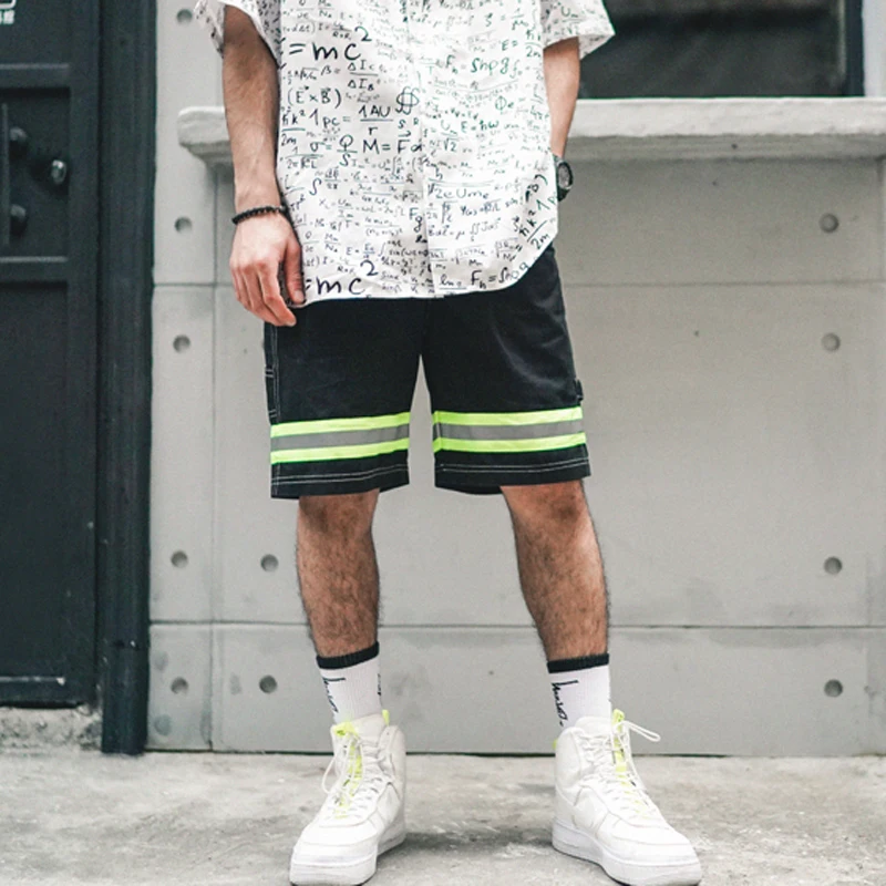 Уличные шорты мужские Новые поступления Drawstring прямые шорты хип-хоп повседневные шорты скейт пляжные модные спортивные шорты