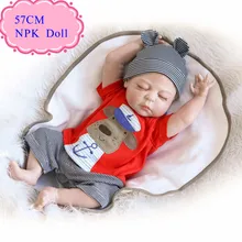 Wholesale Hot Style 57cm About 22” Full Silicone Reborn Baby Doll Can Bathe With Kids Best Bebe Reborn Doll As Christmas Gift