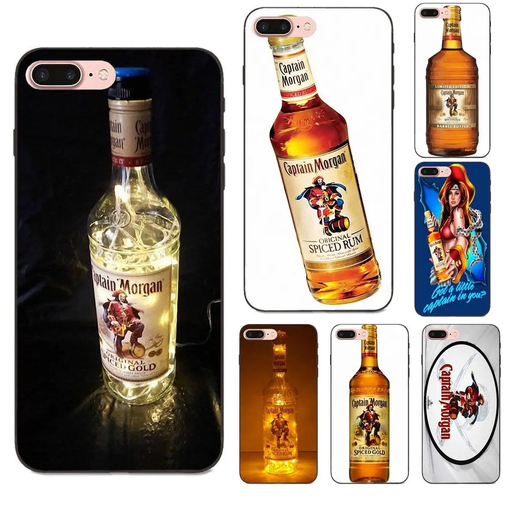 Чехол для телефона Captain Morgan с принтом золотого вина Huawei Honor Enjoy Mate Note 6s 8 9 10 20 P20 P30 Lite