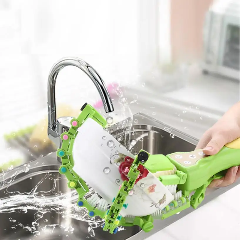 Ручная автоматическая щетка для мытья посуды, чистящая ткань, бытовая стиральная машина, электрическая Антибактериальная кухонная ткань для посуды