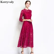 OL Mulheres Vestido de Renda Preto Longo Verão Vestido Maxi Moda Mujer 2018 Oco Out Party Dress Robe Longue Femme Vestido Longo K8127