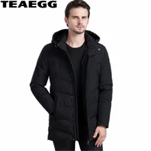 TEAEGG Black Thick White Duck Down Jackets For Men Coat Parka Hombre 2017 Winter Men’s Down Jacket Outwear Warm Mens JacketAL505