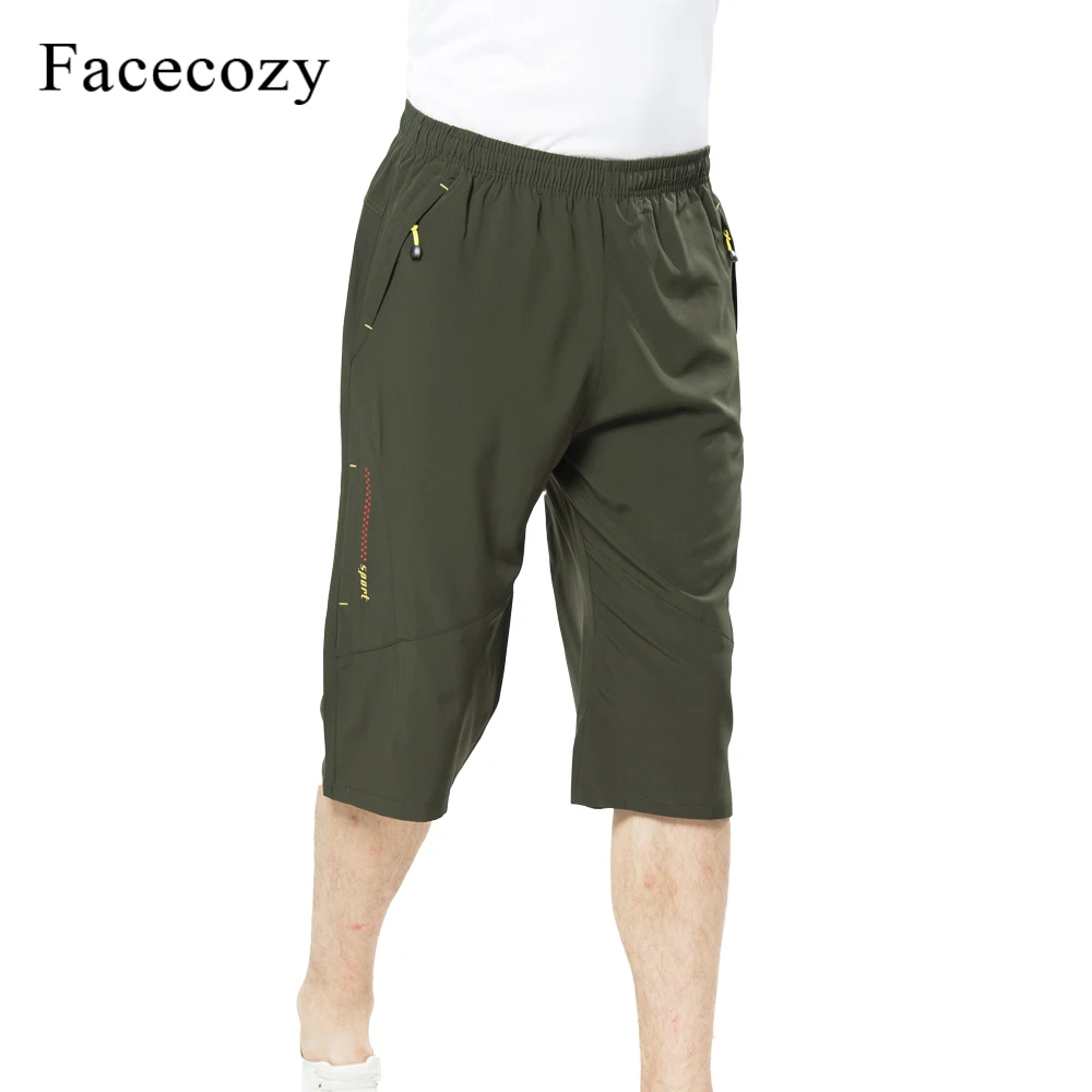 Facecozy 2019 جديد الرجال المشي في الهواء الطلق التخييم السراويل الذكور تنفس الصيف السراويل تشغيل تسلق الرياضة اقتصاص بنطال قصير