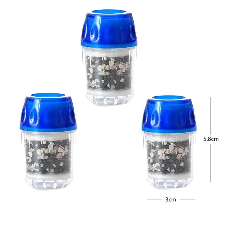 

3pcs/lot Activated Carbon Water Strainer Household Faucet Water Filter Leading Purifier Parts to Connect taps