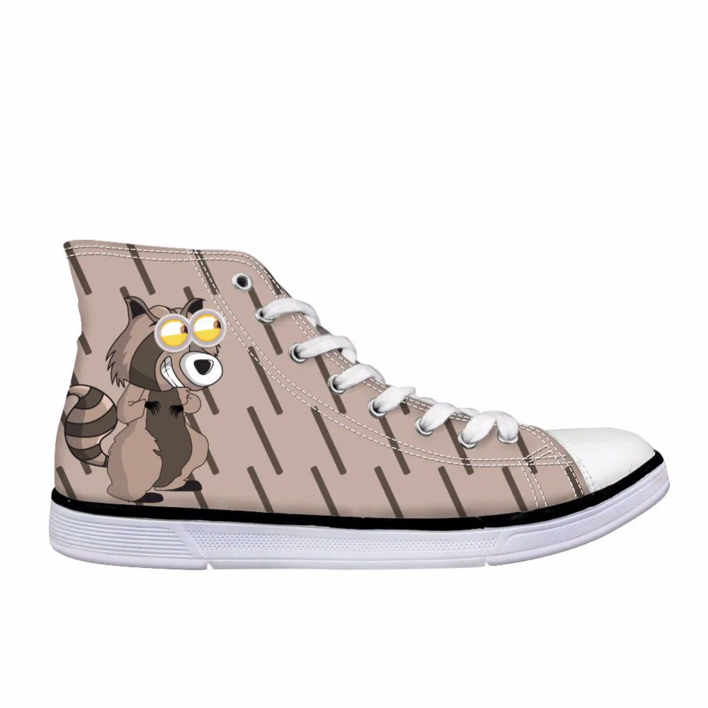 

Customized Cartoon Animal Women Cute Flats Vulcanize Shoes Classic Women High Top Canvas Shoes Female Casual Sneakers Zapatos