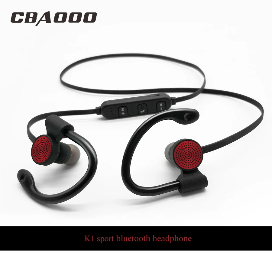 CBAOOO K1 наушники Bluetooth беспроводные спортивные стерео бас гарнитура с микрофоном