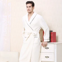 Warm Kimono Robe Winter Bathrobe Men Super Soft Flannel Coral Fleece Long Bath Robes Mens Kimono Sleepwear Male Dressing Gown