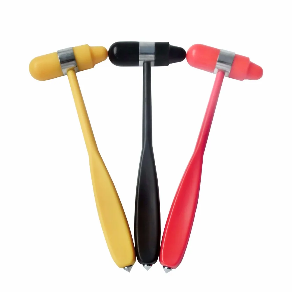 1Pc Medical Healthy Check Rubber Massage Hammer Neurological Percussion Reflex Hammer Nail Reflex Hammer Color Multi
