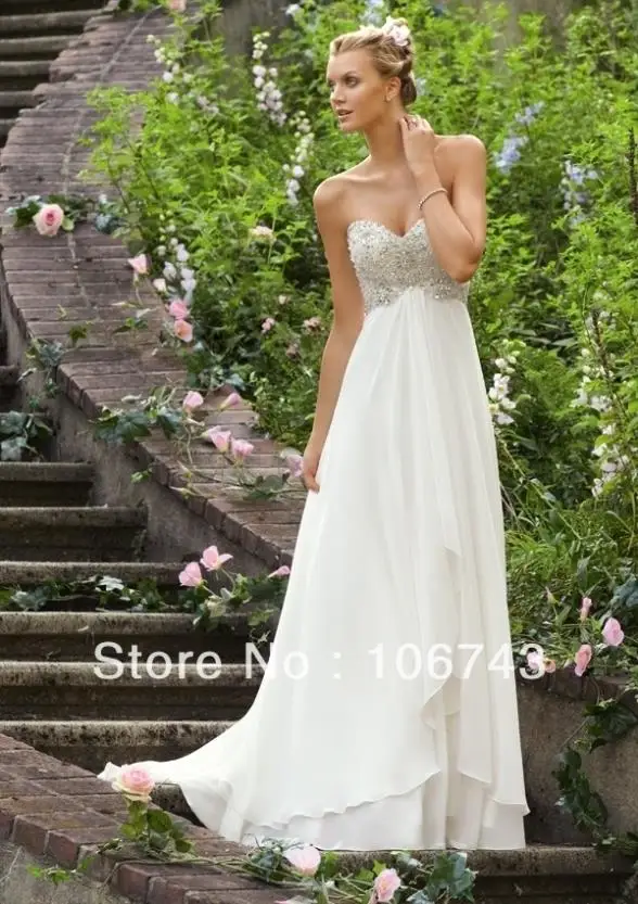 

free shipping 2016 hot new design Crystal White long Chiffon Back bride maid dresses for beaded wedding gowns bridal dresses