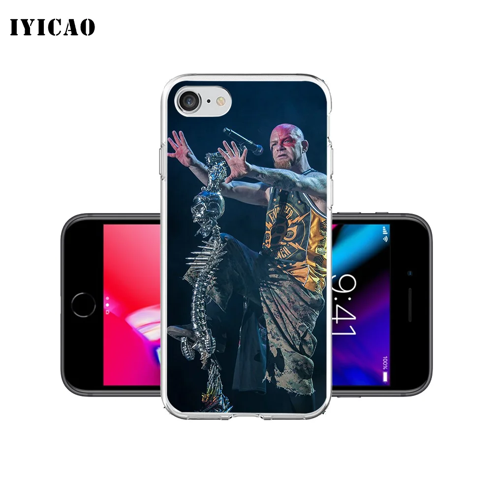 IYICAO Five Finger Death Punch FFDP Мягкий силиконовый чехол для iPhone X XR XS MAX 6 6s 7 8 Plus iPhone X iPhone 5 5S SE чехол из ТПУ