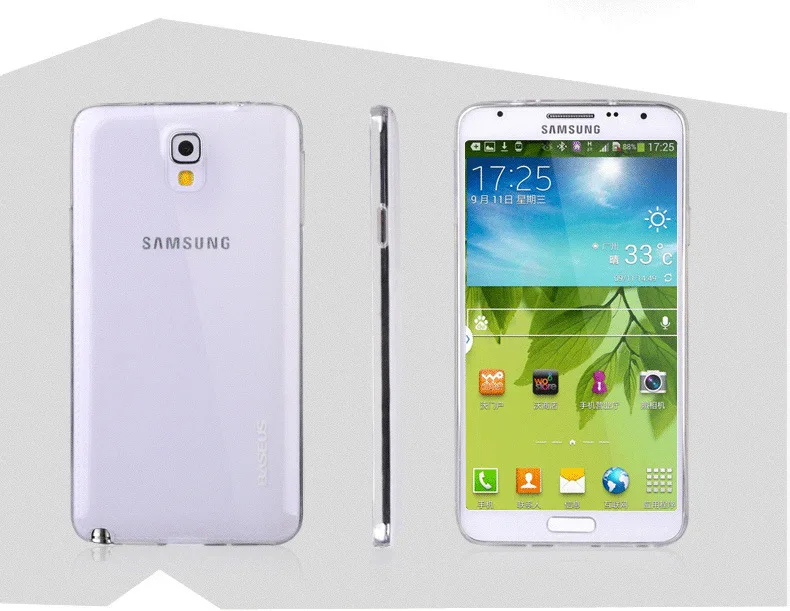 Чехол тпу 0.3 мм приталенный ультра прозрачный мягкий резина чехол для Galaxy Note 3 Neo