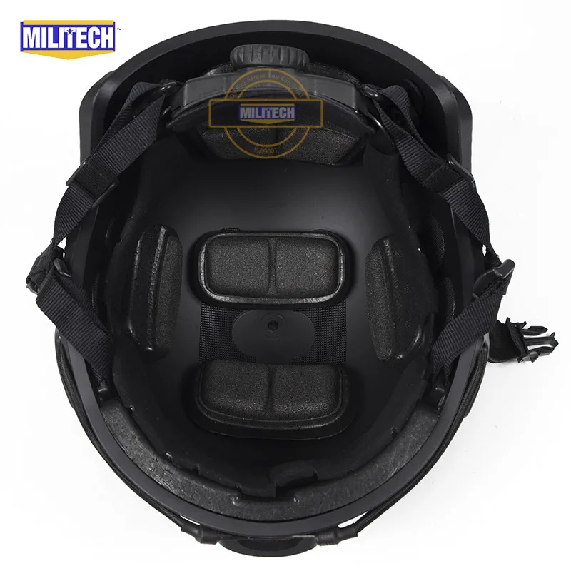 MILITECH Быстрый черный FA стиль супер ABS страйкбол тактический шлем Ops Основной стиль High Cut тренировочный шлем баллистический Стиль шлем